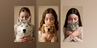 Human And Animal One Eye Color Bonds grok-video prompt mini thumbnail