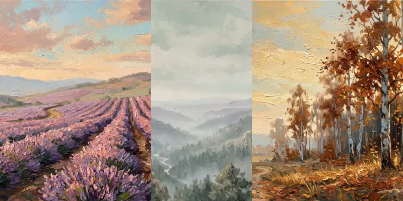 Plein Air Oil Landscape Painting Style generated by undefined