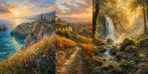 Impasto Nature Escapes generated by chatgpt-image