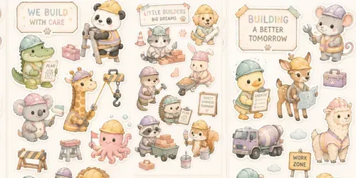 Cute Animal Stickers generated by chatgpt-image