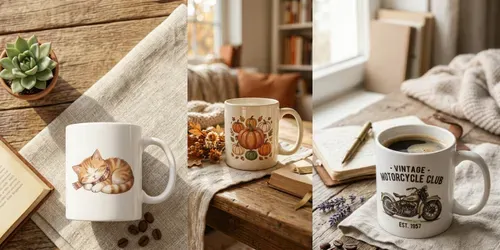 Cozy Lifestyle Mug Mockups Pods generated by gemini-image