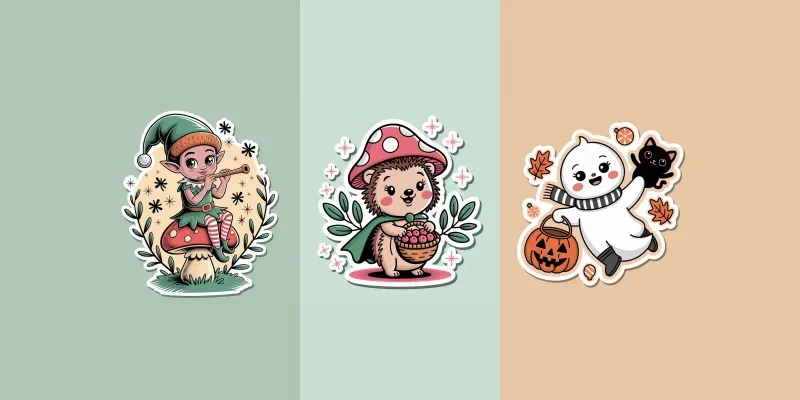 Cozy Cartoon Sticker Creators generated by undefined