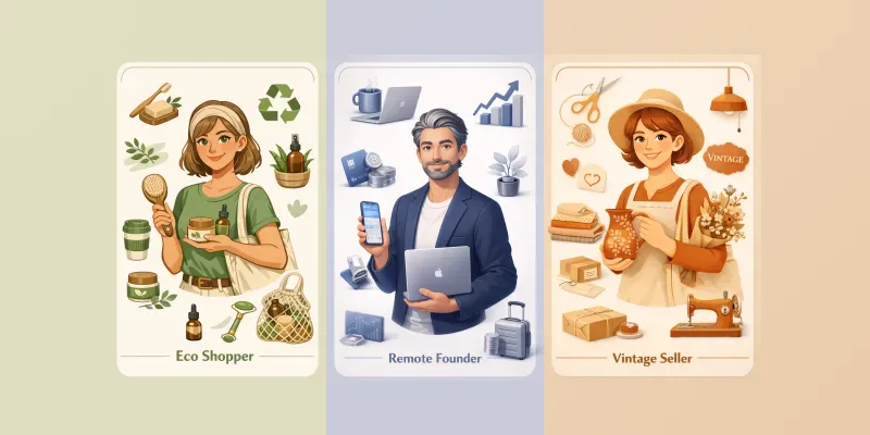 User Persona Avatar Cards generated by undefined