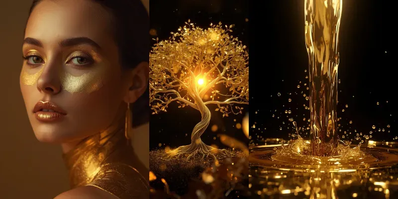 Luxury Gold Art generated by undefined