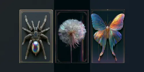 Holographic Foil Collector Cards generated by midjourney