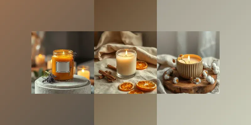 Soy Wax Candle Diffuser Mockups generated by undefined