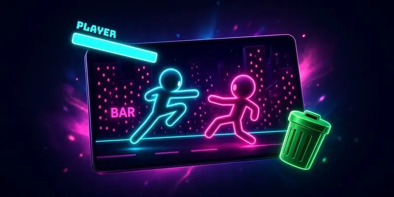 Neon Street Beat Em Up Game