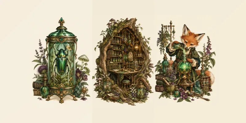 Emerald Witchs Apothecary Junk Journals
