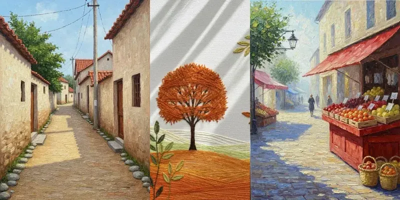 Woven Forest Art Style generated by undefined