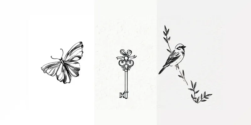 Vintage Dreamline Ink Illustrations generated by undefined