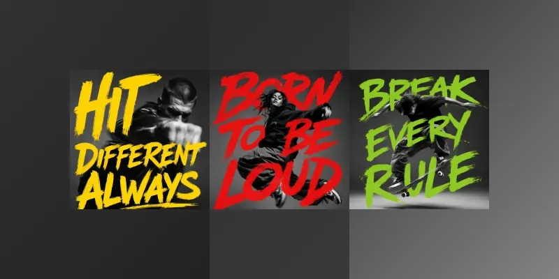 Dynamic Action Typography Posters generated by undefined