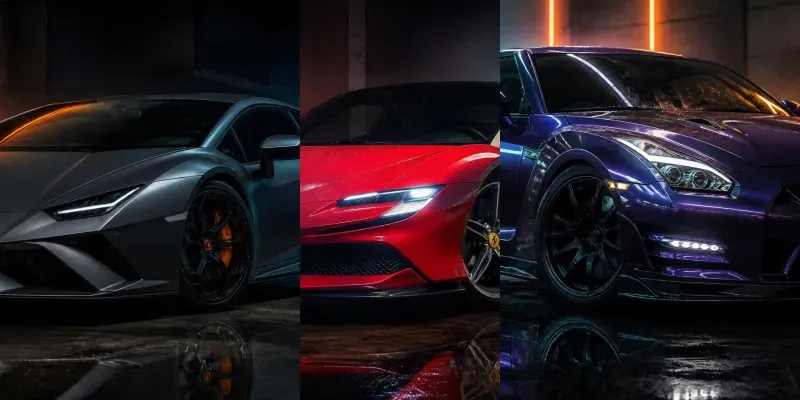 Cybergothic Cinematic Car Photog generated by undefined
