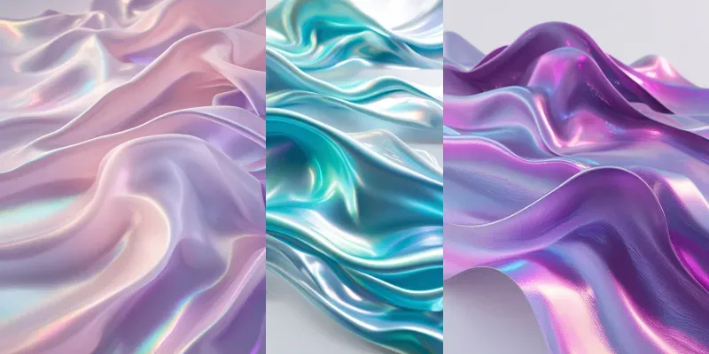 5 Iridescent Gradient Wave Backgrounds generated by undefined