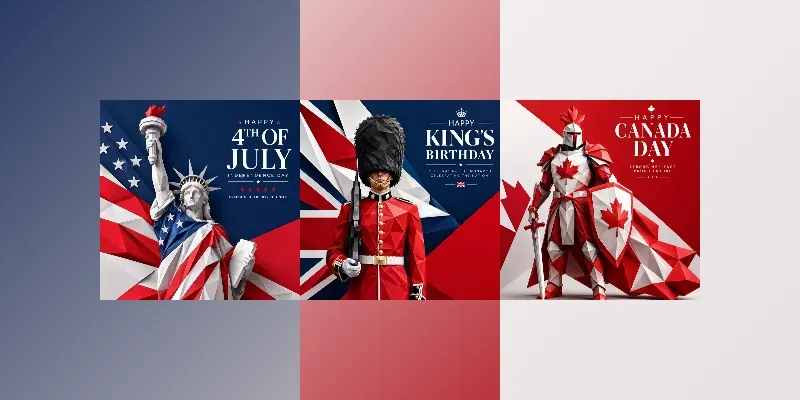 Premium Patriotic Poster Templates generated by undefined