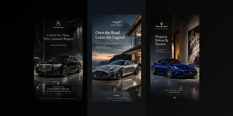 Executive Luxury Car Ads generated by undefined