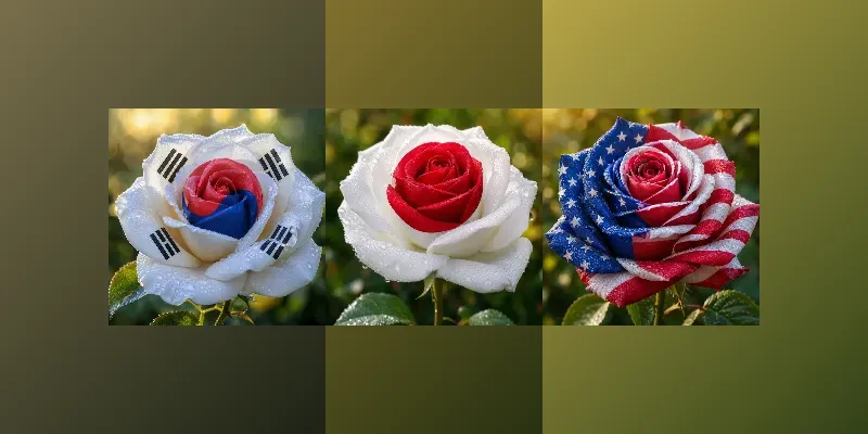 Patriotic Flag Roses generated by undefined