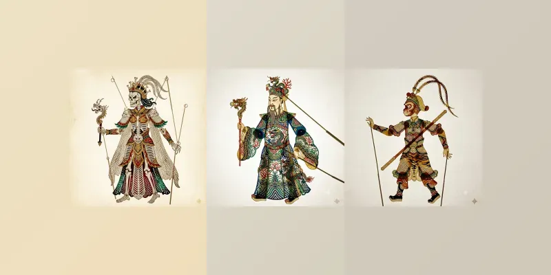 Chinese Shadow Puppet Characters generated by undefined