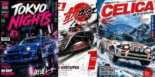 Manga Racing Poster Generator generated by chatgpt-image