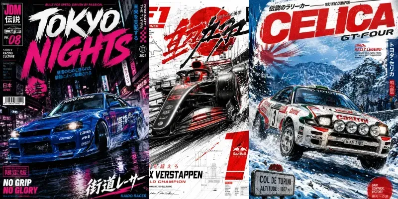 Manga Racing Poster Generator generated by undefined