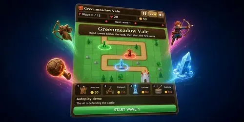 Themed Tower Defense Game Builder generated by claude-agent