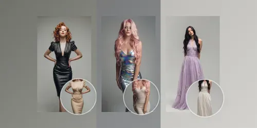 Dress Designer Virtual Outfit Tryons generated by gemini-image