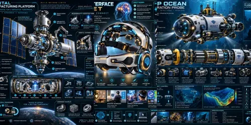 Futuristic Scientific Tech Infographics generated by chatgpt-image