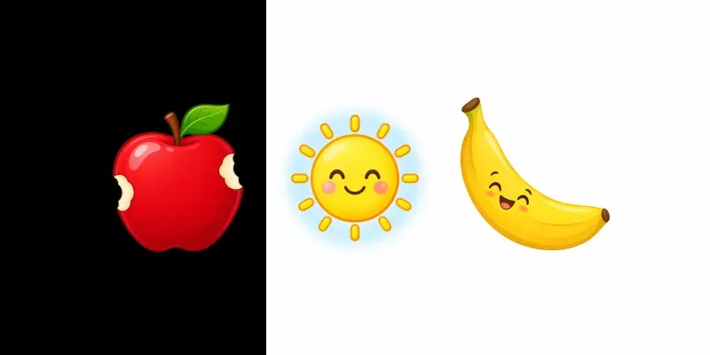 Kids Learning Flashcard Icons