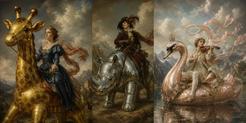 Whimsical Classical Fantasy Portraits generated by undefined