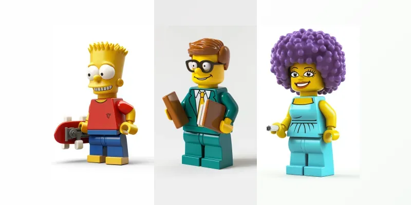 Lego Versions Of The Simpsons Characters generated by undefined