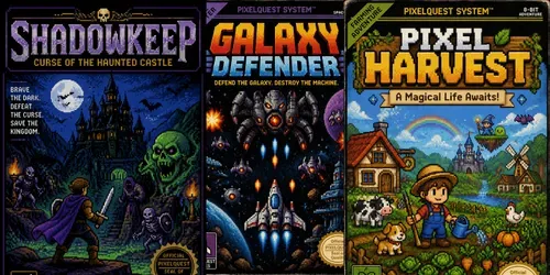8bit Game Cover Generator generated by chatgpt-image