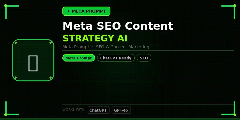 Meta SEO Content Strategy Builder Ai generated by undefined