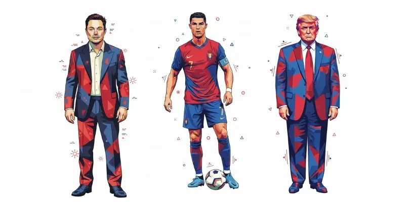 Geometric Celebrity Illustrations generated by undefined
