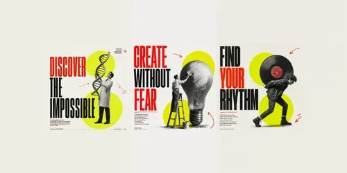 Bold Editorial Posters generated by chatgpt-image