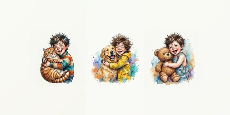 Caricature Watercolor Sticker Art generated by undefined