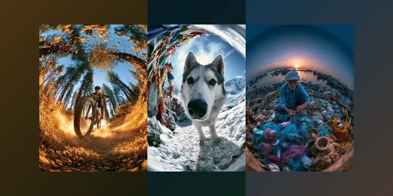 Immersive Fisheye Photography generated by undefined