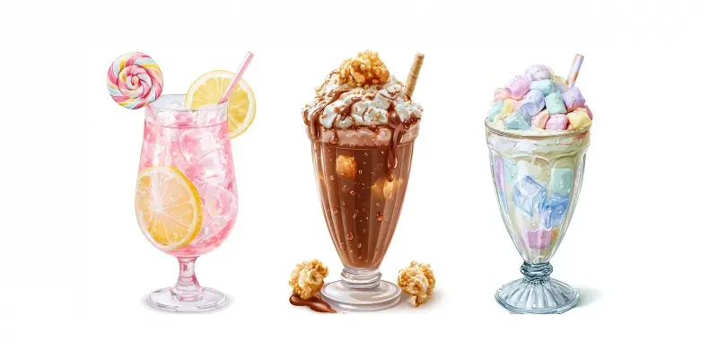 Cute Summer Drink Clipart generated by undefined
