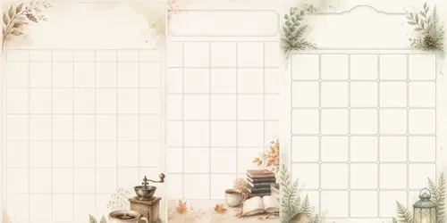 Monthly Planners generated by chatgpt-image