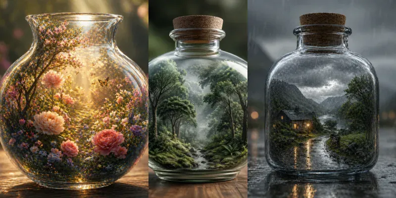 Glass Interior Worlds generated by undefined