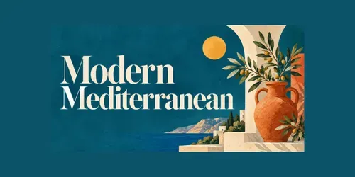 Modern Mediterranean Fusion Wall Art generated by chatgpt-image