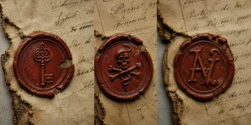 Junk Journal Wax Seal Parchment Ephemera generated by chatgpt-image