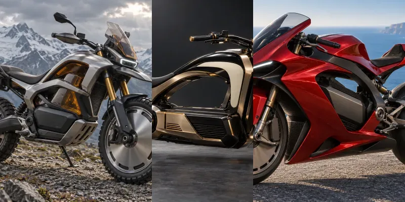 Futuristic Motorcycle Concept Posters