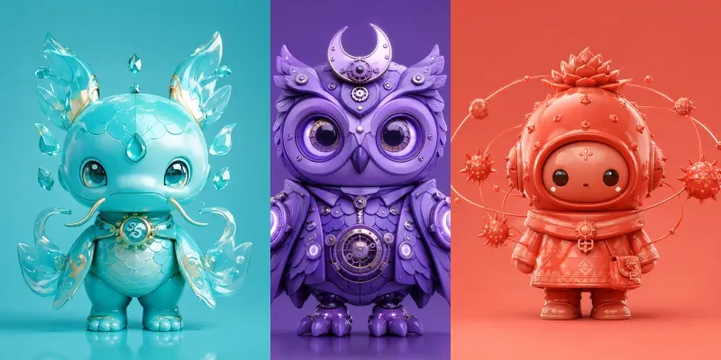 Neon Toyverse Icons generated by undefined