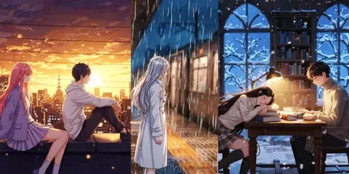Animestyle Love Story Shorts generated by veo