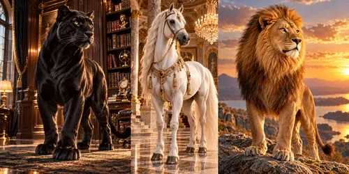 Animals In Luxury Portraits generated by chatgpt-image