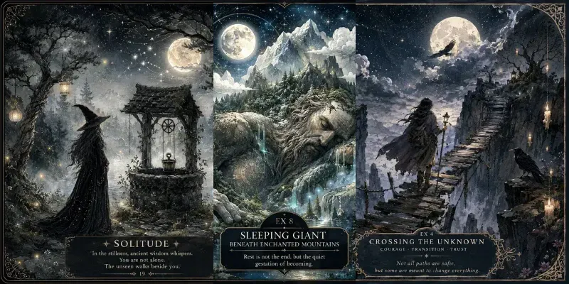 Mystic Oracle Cards generated by undefined