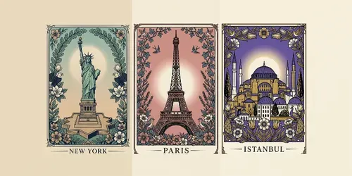 Vintage Travel Posters generated by gemini-image