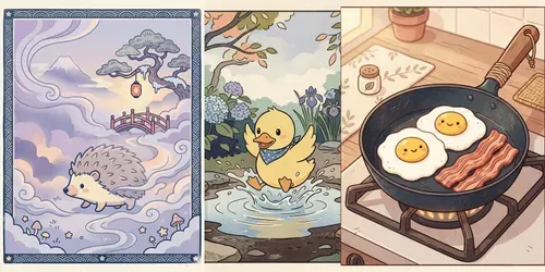Vintage Storybook Illustrations generated by gemini-image