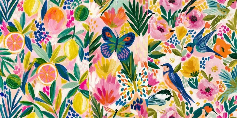 Abstract Floral Patterns generated by undefined