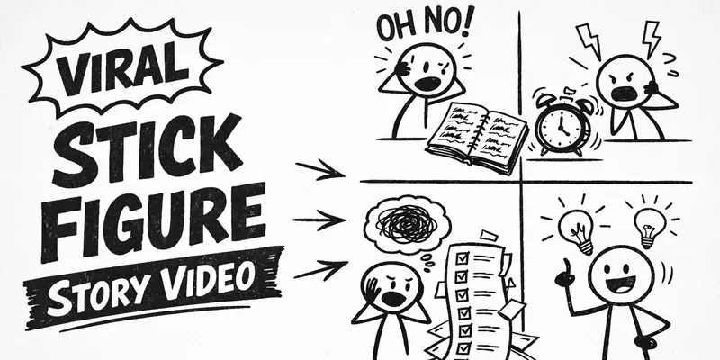 Viral Stick Figure Story Videos generated by undefined