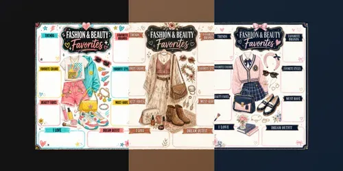 Fashion Beauty Style Favorites Posters generated by chatgpt-image
